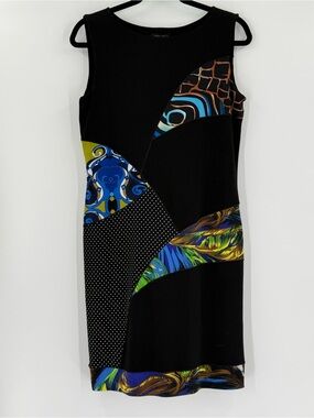 Eva Verro Vintage 90s Y2K Dress Sleeveless Tank Dress‎ Patchwork M